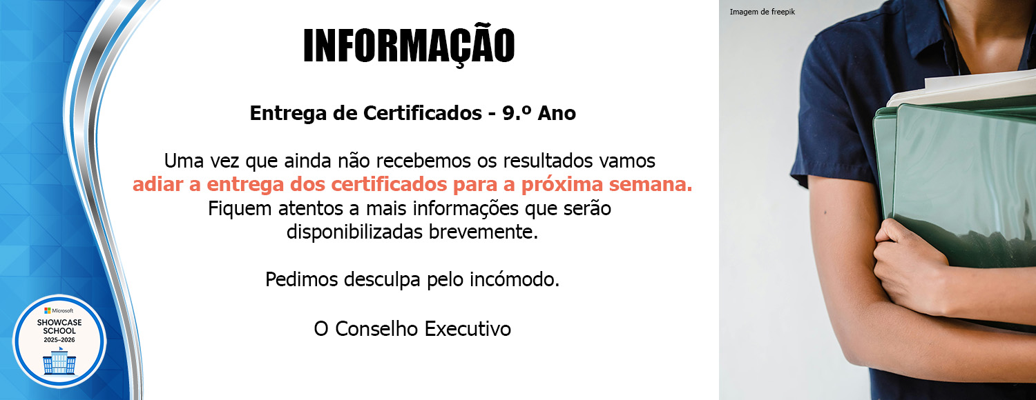 Entrega de Certficados - 9.ºano