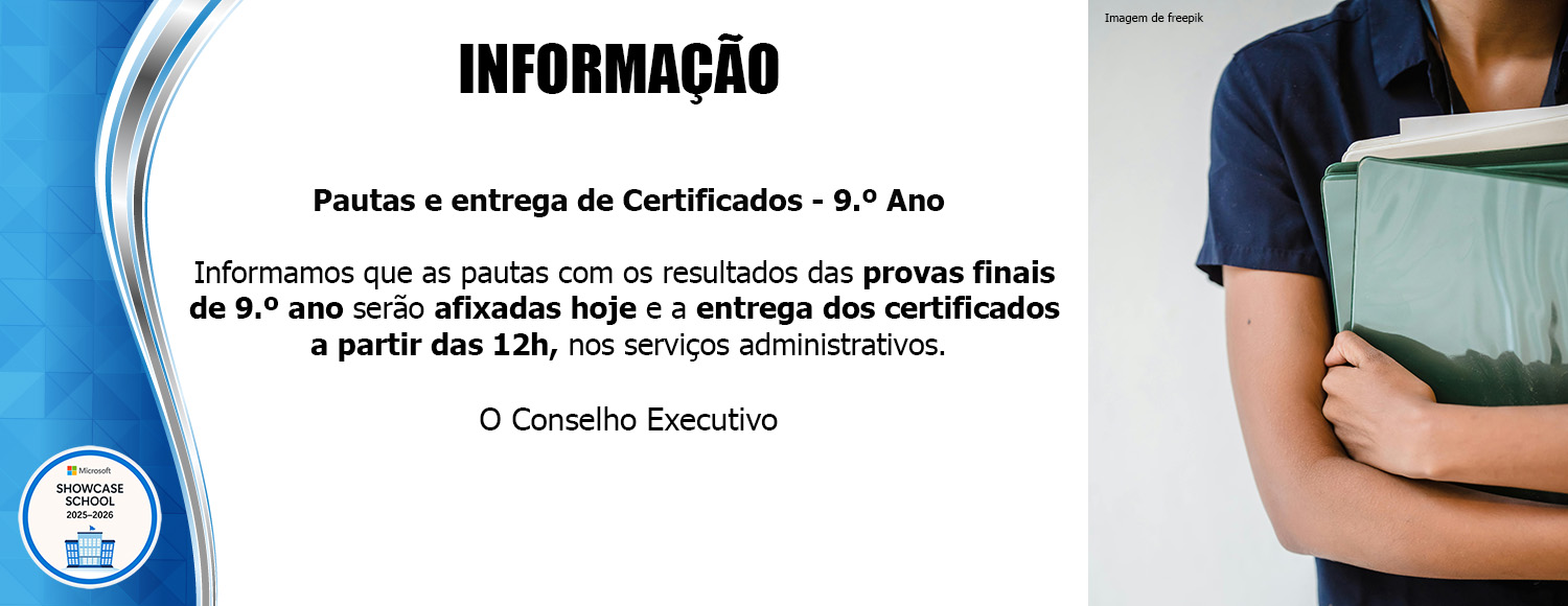 Entrega de Certficados - 9.ºano
