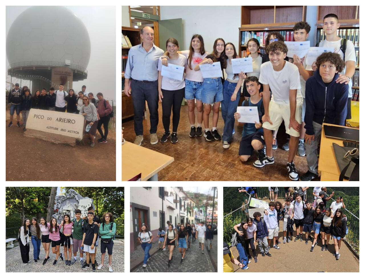 Alunos e professores da Grécia na EBECL