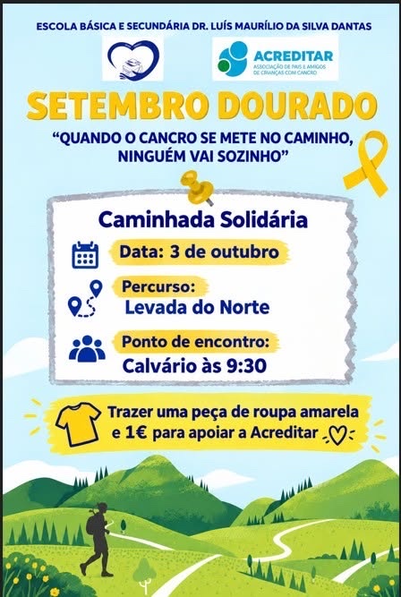 Caminhada solidária - setembro dourado